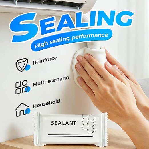 Kruggo New Type Waterproof Sealant Mastic, 2026 Upgraded Faster Drying Repair Sealing Clay, Quick Repair Putty for Drain Pipe Connection, Wall Holes, Air Conditioning Holes (6PCS)
