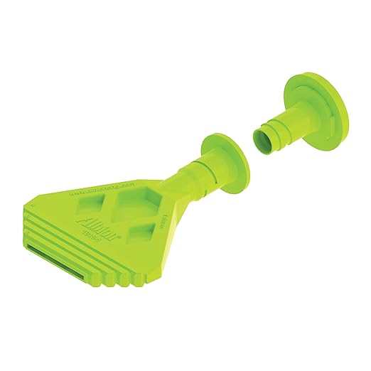 Albion Engineering Company 1018-G01 Ribbon Bead Nozzle for Dispensing Vapor and Air Barrier Sealants, Adjustable, 1/8" Thick x 2" to 4" Wide, Bright Green