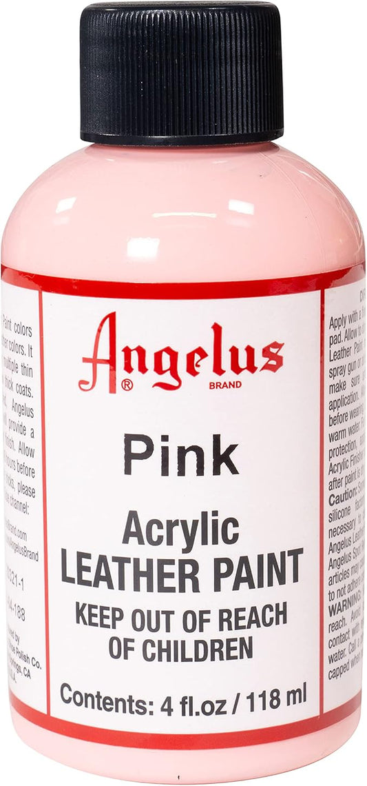 Angelus Acrylic Leather Paint, 4 Fl Oz (Pack of 1), Pink