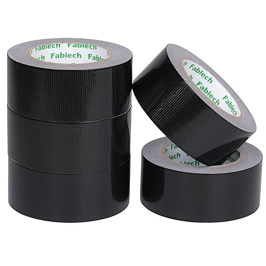 Pack Heavy Duty Duct Tape, 9 Mil Thickness, 2 Inch x 30 Yards, Waterproof Strong Adhesive Duct Tape,Flexible,No Residue, Tear by Hand, Multi-Use for Repairs, DIY, Industrial & Home Use (Black)