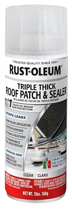 Rust-Oleum Triple Thick Roof Patch and Sealer Spray, 13 oz, Clear
