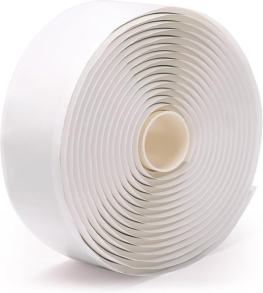 LLPT Butyl Tape White 2 Inch x 16.5 Feet 5mm Thickness Water Tight Seal for Leak Proof EPDM RV Repair Window Glass Boat Sealing Roof Pipe Patching(WST5105)