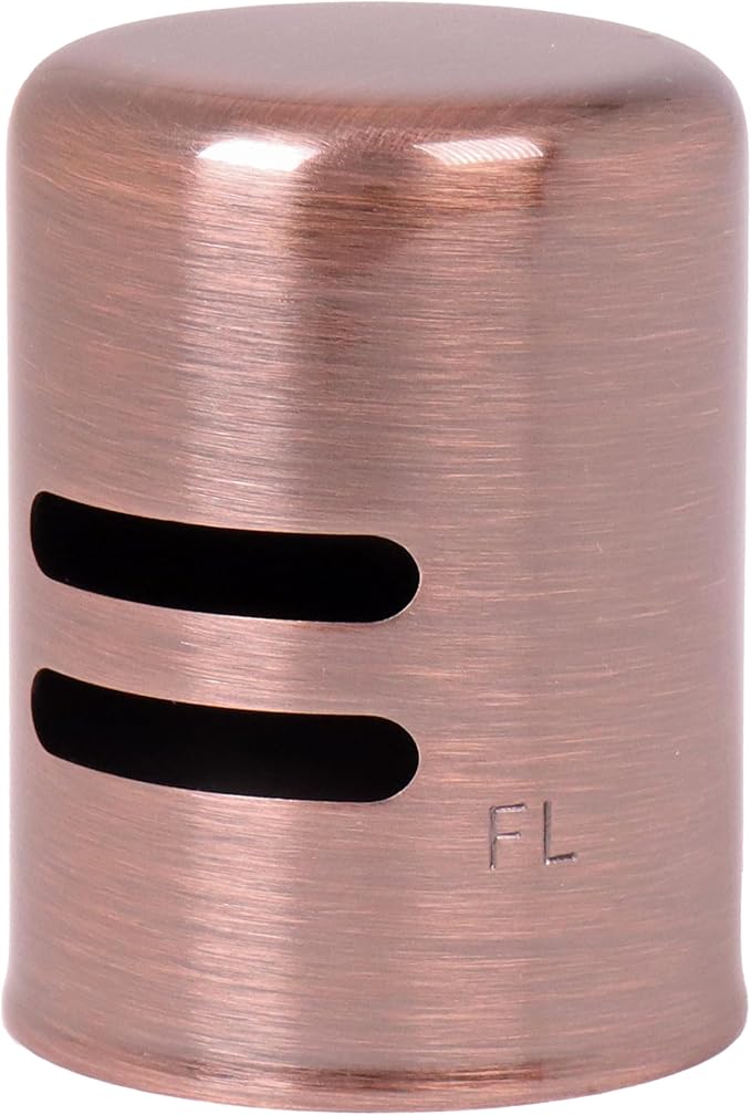 Westbrass D201-10-11 1-5/8" x 2-1/4" Solid Brass Air Gap Cap Only, Non-Skirted, Antique Copper (10-Pack)
