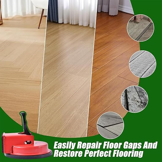 Laminate Floor Gaps Fixing Tool, Heavy Duty Suction Cup Closer Fixer, Vacuum Flooing Repair Gripper, High Performance Puller, for Tight Spaces Corners Hardwood Plank Wood Tile Deep Textures