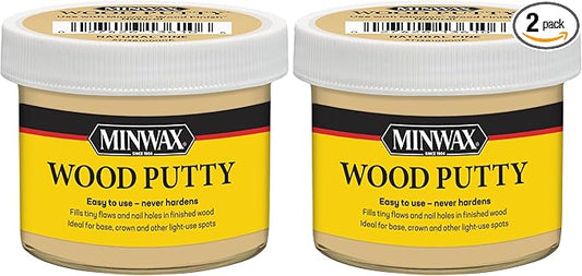 Minwax 13610000 Wood Putty, 3.75 Ounce, Natural Pine (Pack of 2)