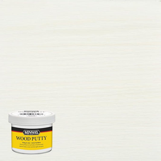 Minwax Wood Putty, White, 3.75 oz. (Pack of 2)