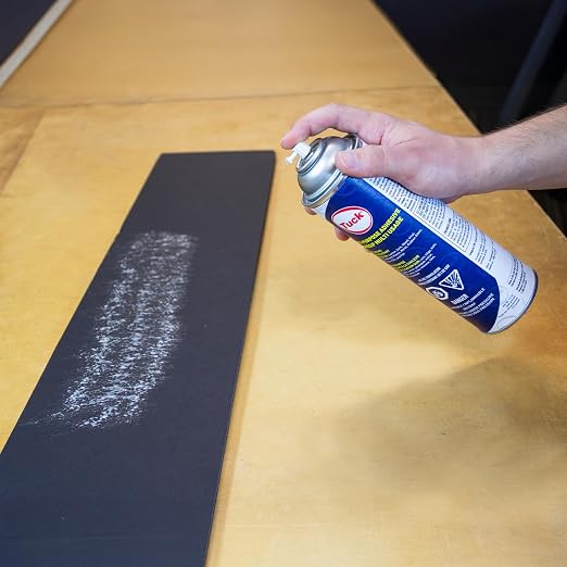 Tuck Multi-Purpose Spray Adhesive, 12 oz – Clear Fast-Bonding Web Spray for Leather, Wood, Vinyl, Paper, Plastic, Metal, Glass, Foam & More – Low VOC, 3-Way Adjustable Nozzle