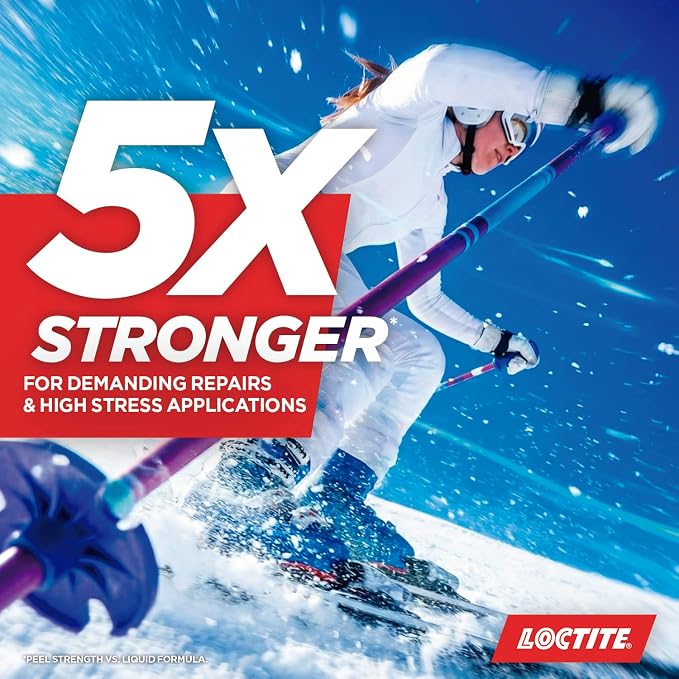 Loctite Super Glue Power Flex Control, Flexible Super Glue Gel, Superglue with Non-Drip Formula for Vertical Applications, Clear Glue with Precise Nozzle, 1x3 g