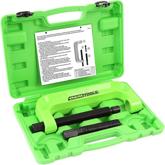 OEMTOOLS 25105 XL C-Frame Ball Joint Press Kit, Press Fit Removal for Trucks, Heavy Duty Ball Joint Tool, Extended Reach for Large Adapters