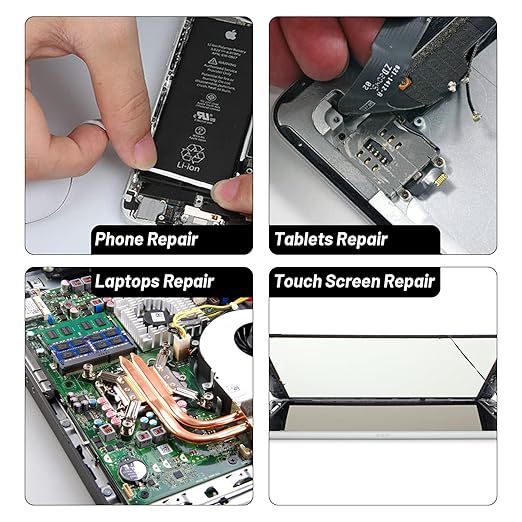 Kaisiking 2pcs 2mm x 50M LCD Repair Tape Phone Screen Adhesive Tape LCD Touch Screen Repair Tape with 1 Tweezers for Cell Phone, iPad, Tablets, Laptops, LCD Screen