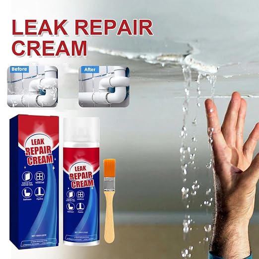 Leak Repair Cream,Leak-Repair Waterproof Sealant Spray,3.53 OZ Long Lasting Flex Stop Leak,Fast Drying Transparent Sealant for Roofs Pipes Crack (3,M)