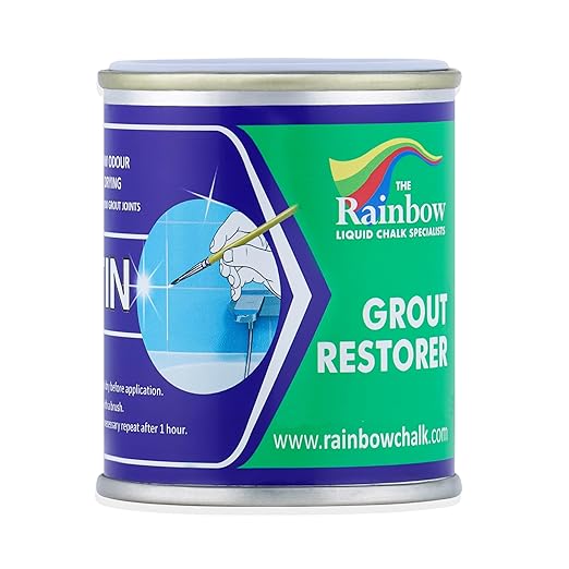 Grout Pen Beige Grout Paint: Waterproof Tile Paint Grout Refresh Restorer for Floor, Kitchen & Bathroom Shower Tiles - Beige - Can Size for Larger Projects - 125ml (4.2oz)