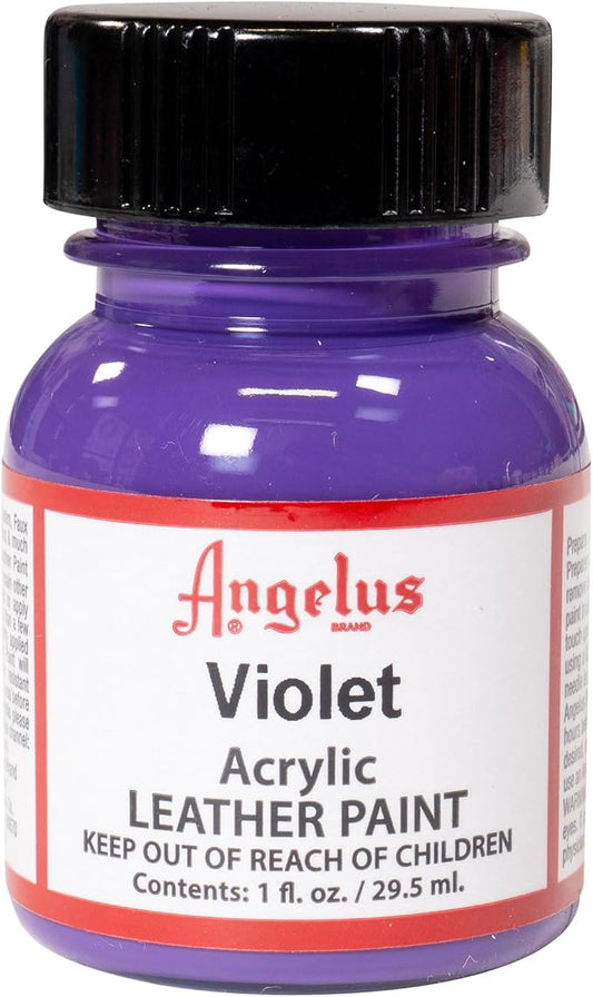Angelus Acrylic Leather Paint - 1 Ounce, Violet