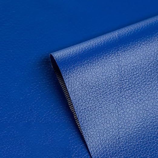 Self Adhesive Leather Repair Patch Royal Blue Faux Leather Fabric 19.7 x 54 Inch Leather Repair Tape Kit for Upholstery, Furniture, Couch, Sofa, Car Seats, Chairs