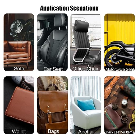 Self Adhesive Leather Fabric for Repair, Leather Rip Repair Kit Vinyl Repair Tape, Upholstery Leather Patches for Furniture Couch Chairs Car Seat(Copper Gold)