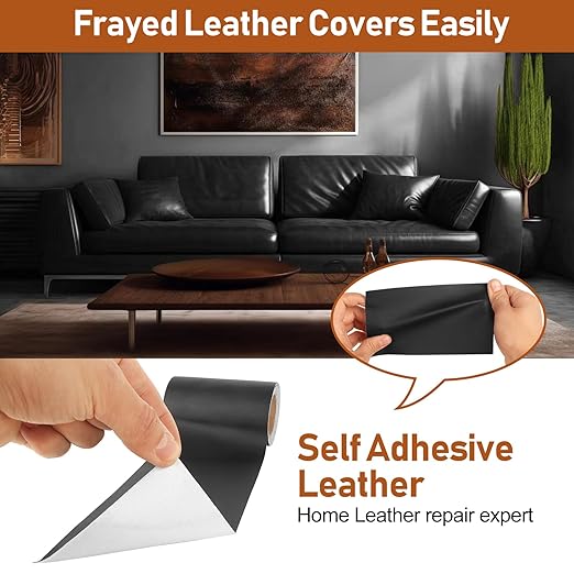 Vinyl Repair Kit, Leather Repair Kit 4 x 70 inches Leather Repair Patch for Furniture, Leather Couch Patch for Sofas, Furniture, Car Seats, Office Chairs, Interior - Ivory