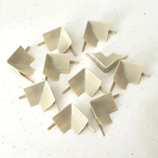 InstaTrim INCAPIVR_05-10 Wide End Cap Pieces Moldings & Trims, Ivory