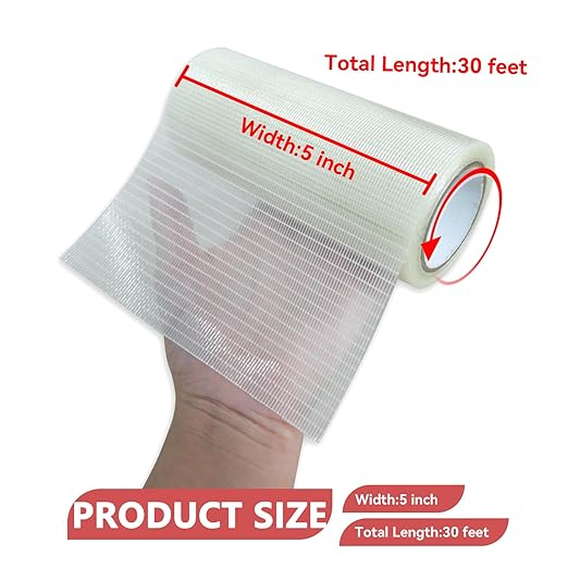 Birllaid RV Awning Repair Tape for Tent,Tarp, Boat Covers Repair Tape,RV Awning, Sail Tape, Tear Repair Patch Kit, Waterproof 5 Inch x 30FT