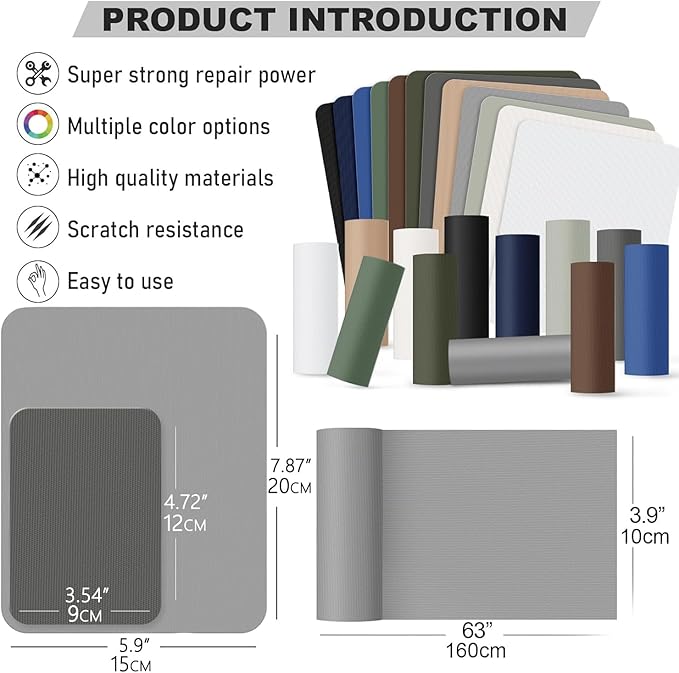 OAZ 15 Pieces 3.5 x 4.7 inch Nylon Repair Patches Nylon Fabric Patch Self-Adhesive Tent Repair Tape Waterproof Lightweight Repair Patches Repair Patch Kit for Clothing Down Jacket Bag (Army Green)