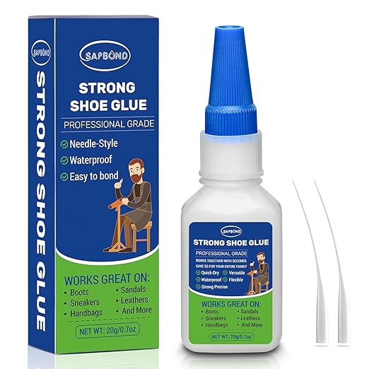 Shoe Glue-Quick Dry Sole Repair Adhesive,Professional Grade Strong Waterproof Clear Repair Glue for Sneakers, Boots,Sandals,Leathers,Handbags and More