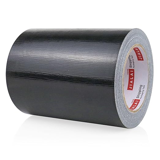 Wide Duct Tape, Industrial Grade 30Yards (90 ft) Wide 6'' Tape Duct, 9 Mil Heavy-Duty, Waterproof, Strong, Flexible, No Residue, for Crafts & Home Improvement (Black, 6'' x 90ft)