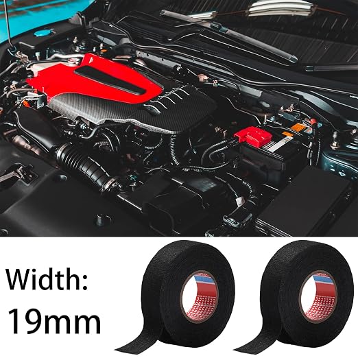 Outus Wire Harness Cloth Electrical Tape Wire Loom Harness Automotive Heat Proof Cloth Tape for Automotive Electrical Wrap Protection Insulation Cable Fixed(20 Roll,3/4 Inch X 49.2 ft)