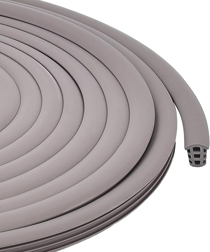 Flexible EPDM Rubber Strip (25 ft Long x 1/2 inch Wide) - Concrete Crack Repair & Replacement, Weather & Aging Resistant Expansion Joint Filler for Driveways, Sidewalks