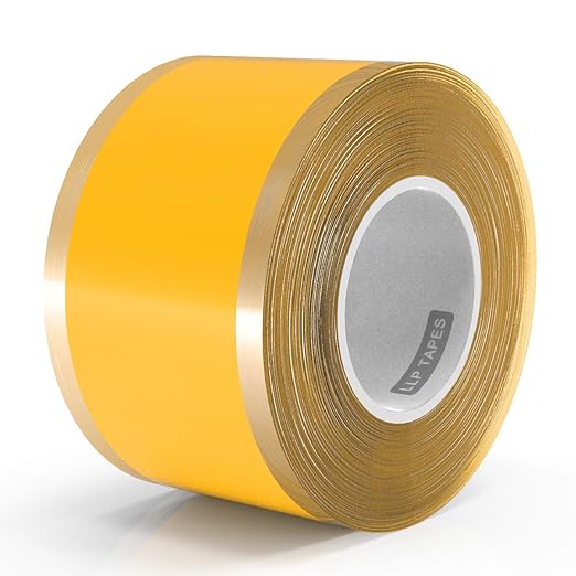LLPT Self Fusing Silicone Tape 1" x 17 Ft, Yellow, UL Certified | Industrial, No Residue, UV & Weather Resistant, Waterproof Airtight Sealing for Marine, Pipe, Wire Insulation, Gym/Bike Grip