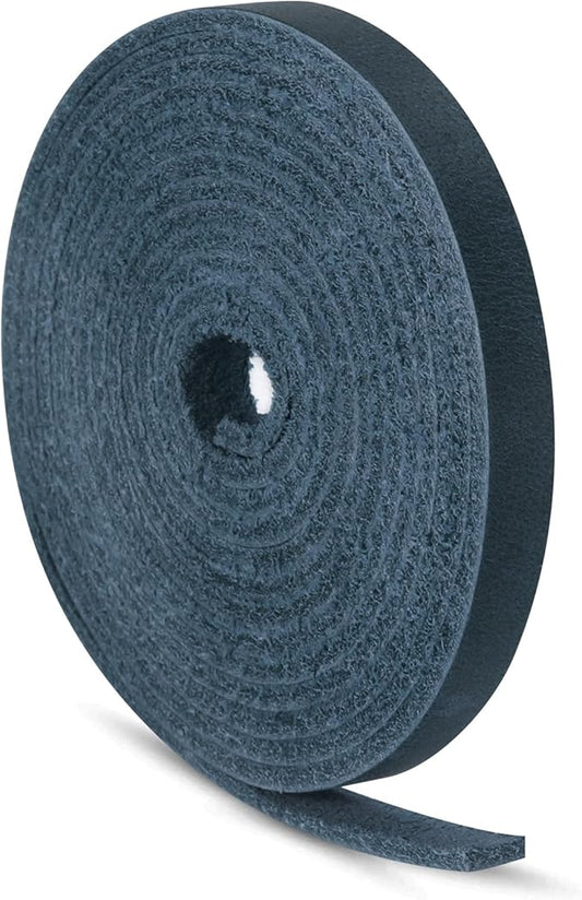 Ringsun 1/4 Inch Wide Flat Leather Strips for Crafts, Full Grain Leather Strap Cord String for Crafts, Tooling (2mm Thick 72.5 Inches Long Blue)