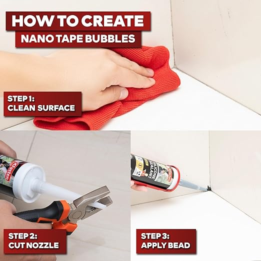 XFasten Clear Silicone Caulk Neutral Cure 10.1 oz (20-Pack) 100% Waterproof Silicone Sealant, Crack and Shrink Resistant, Low Odor, Strong Adhesion Caulking for Kitchen Bath Window Shower Outdoor Use