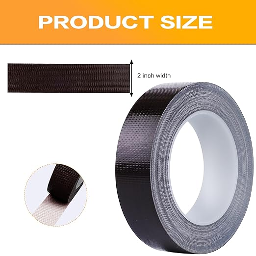 Brown Duct Tape 1 Inch x 33 Yards, Heavy Duty Waterproof Repair Tape, Straight Hand-Tear Cloth Tape for DIY Craft, Camping Gear, Home Maintenance & Packing