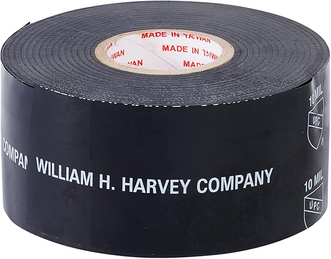 Harvey Black Pipe Wrap, 10 Mil.