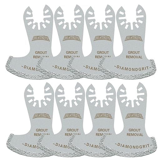 Oscillating Multi Tool Swing Diamond Blades, Diamond Oscillating Tool Blade, Mortar Cutting Saw Blades for Grout Removal, 8-Pack