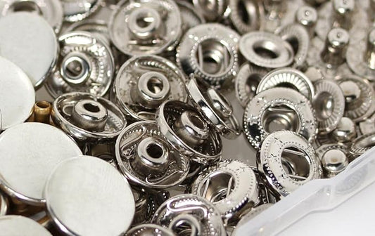 BetterJonny 24 Sets Heavy Duty Leather Snap Fasteners Kit, 10mm Metal Snap Buttons Press Studs Leather Rivets Snaps with 4 Setter Tools for Clothes Bracelet Jackets Jeans, 3 Color