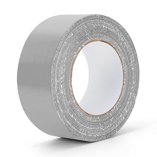 Grey Duct Tape Heavy Duty Waterproof, 40 Yards X 2 Inch, 9 Mils Thickness Strong Adhesive Sticky, No Residue, Easy Tear by Hand for Home Repairs Indoor Outdoor Crafts Packing HVAC and Construction