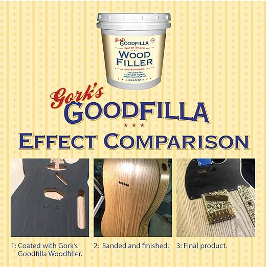 Goodfilla Rosewood, 8 oz, Wood and Grain Filler, Stainable, Sandable, Zero Waste, Non-Toxic, USA Made
