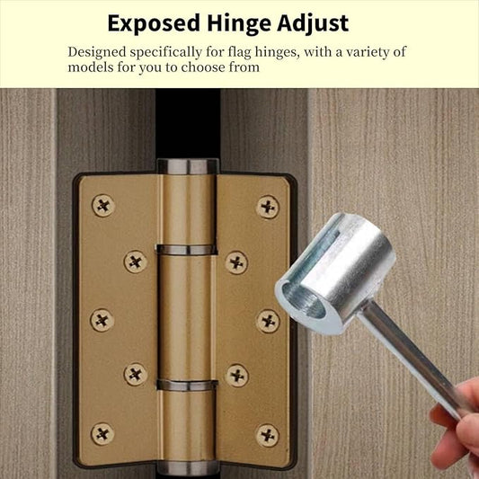 Door Hinge Adjustment Tool, Door Hinge Repair Tool, Hinges Gap Adjusting Wrench, Adjustable Door Hinge Spanner, Hand Tools for Hinge Adjustment (14-18mm)