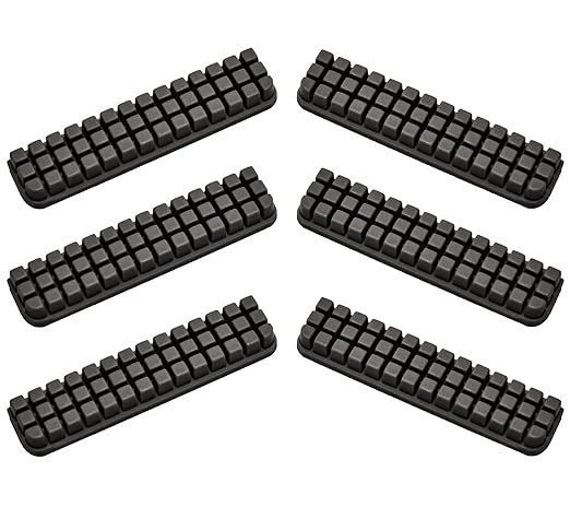 BIQU Panda Brush 6 Pieces Silicone Nozzle Wiper for Bambu-Lab A1 3D Printer Only, Heatbed Mounted Silicone Brushes, Nozzle Cleaning Tool