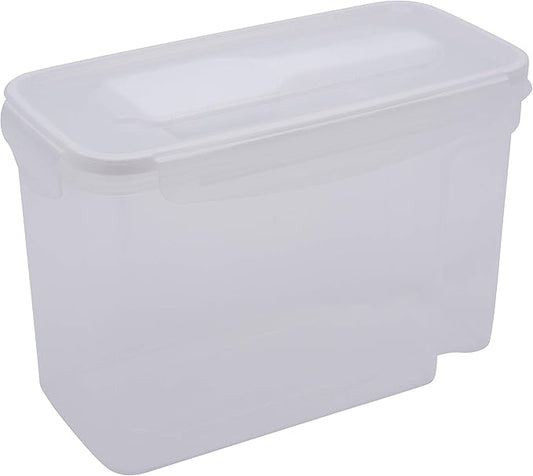 Kitchen Details 2 Pack Cereal Container with Scooper | Medium | Airtight | Food Tin | Keeps Fresh | Kitchen & Pantry Storage Organizers | Clear