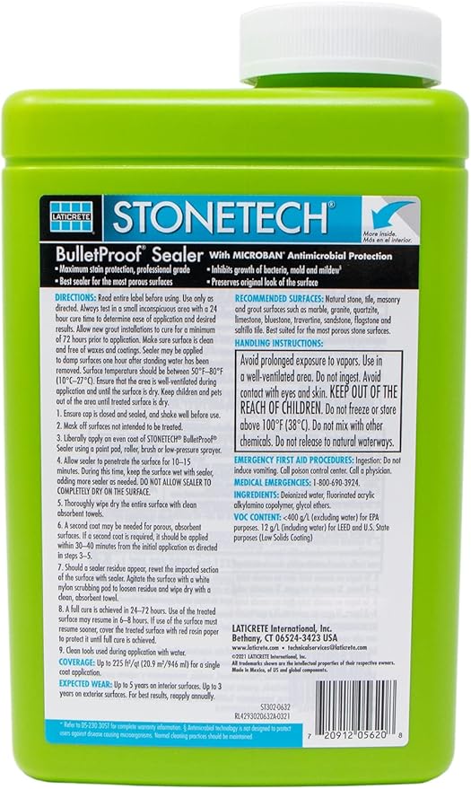 STONETECH Bulletproof Sealer,1 Pint/16OZ (473ML) Bottle