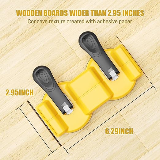 Laminate Floor Repair Kit – Double-Sided Heavy Duty Floor Gap Fixer Tool with Enhanced Suction Cup & 2 Pcs Adhesive Pads for Vinyl Plank, Hardwood & Tile – Close The Gaps, No More Tripping (1pc kit)
