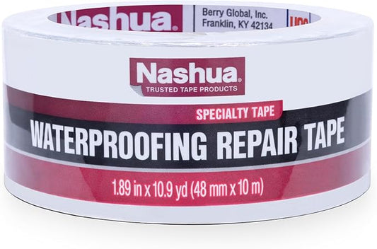 Nashua 361-11 Foil Tape for Waterproofing Repair, 11 mil Thick, 10 m Length, 48 mm Width , Aluminum
