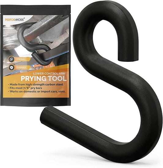 Performer Automotive Lower Control Arm Prying Tool | 0.5 Ton Capacity Black Powder Coated Suspension Bushing Remover | 13mm Wire | Works with 7/8" Pry Bar | Front End Repair Tool