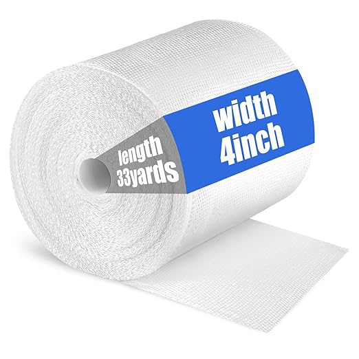 Fiberglass Cloth Tape, 6 oz, 4" Wide by 33 yd, 99FT Non Adhesive Woven Fiberglass Fabric Roll for Repair Reinforced, Joint, Seams, Molding, Insulation