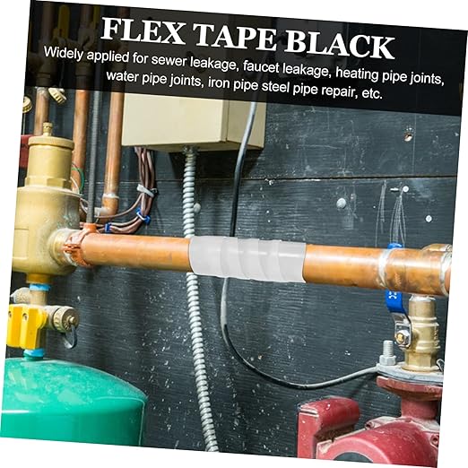 COHEALI 5pcs Flex Rubberized Tape Leak Seal Duct Tape for Home Repairs for Pipe and Bucket Sealing