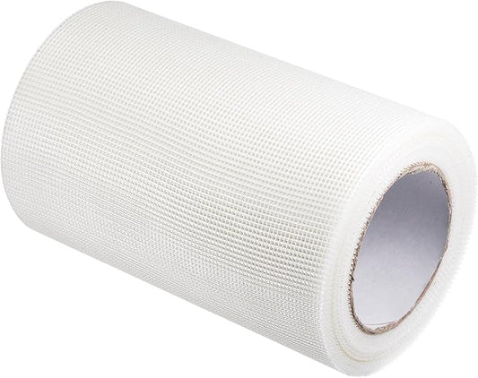 uxcell Drywall Joint Tape Self-Adhesive Fiberglass 7.8-inch x 98-feet Repair Patch Wall Hole Crack Mesh Size 2mm