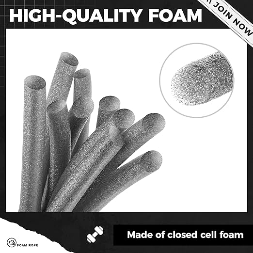 MotiMind 1 Inch x 200 ft Foam Backer Rod for Gaps Joints Concrete Crack Filler Caulk Saver Bulk Foam Backing Rod Concrete Filler Rope for Weather Stripping Door Seal(Gray)