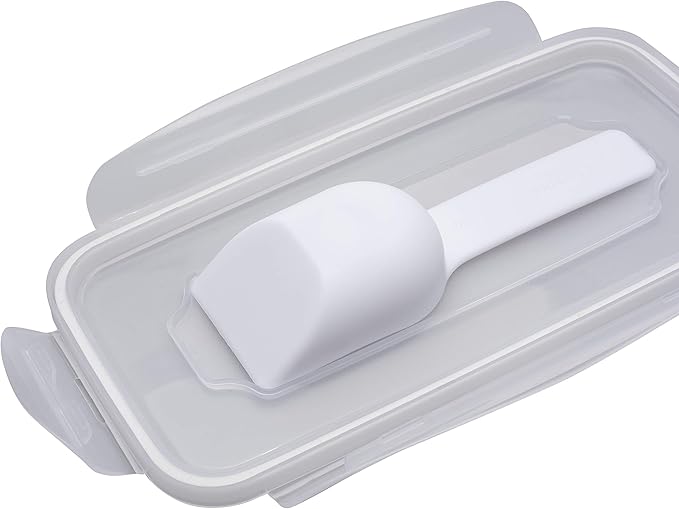 Kitchen Details Cereal Container with Scooper | Medium | Airtight | Food Tin | Keeps Fresh | Kitchen & Pantry Storage Organizers | Clear
