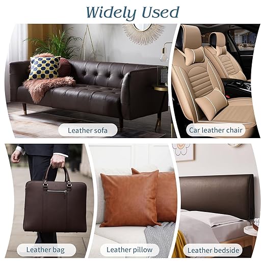 BSZHTECH Leather Repair Tape Self-Adhesive Leather Repair Patch for Couch Furniture Sofas Car Seats Advanced PU Vinyl Leather Repair Kit (Blue, 17X79 inch)