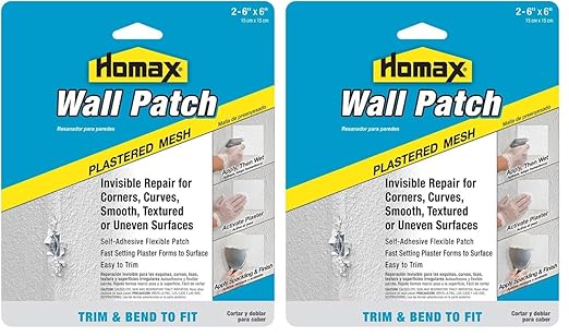 Homax 6"x6" 4 Pack Pre-Plastered Mesh Wall Patch